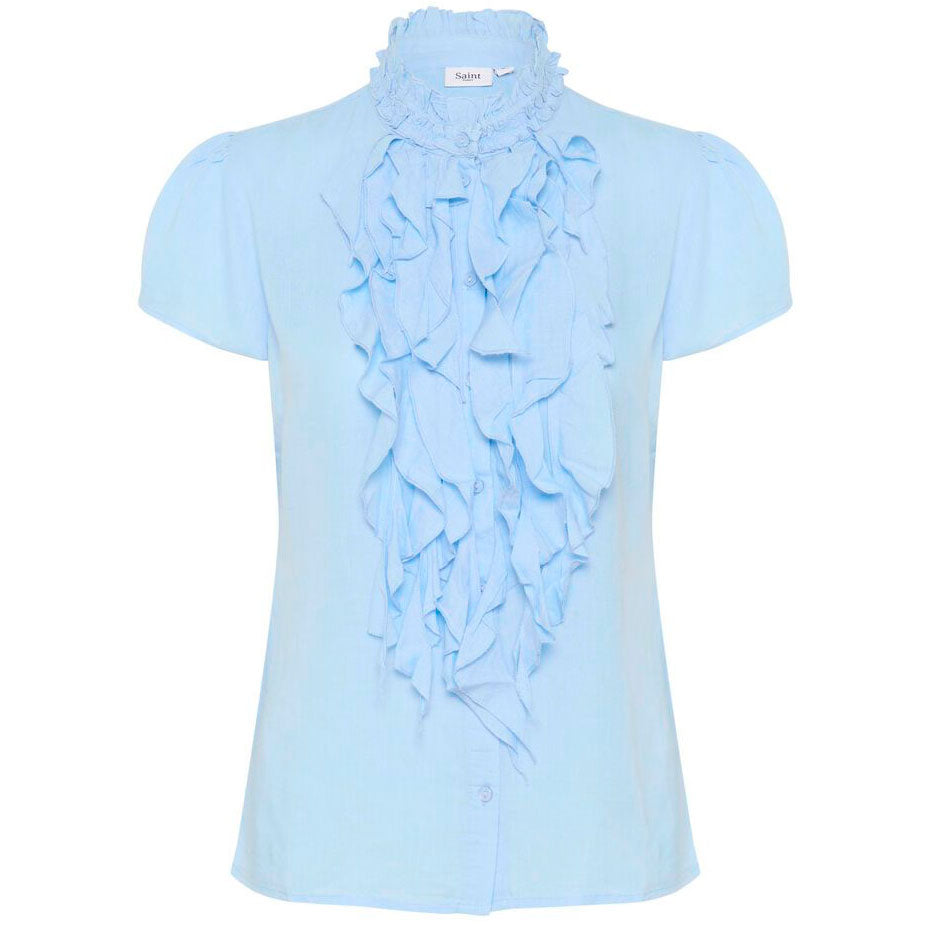 Saint Tropez Elli Shirt chambray blue