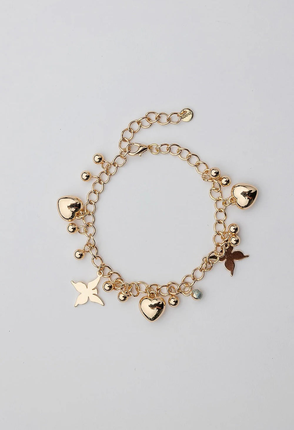 Bow 19 Charm Bracelet Gold