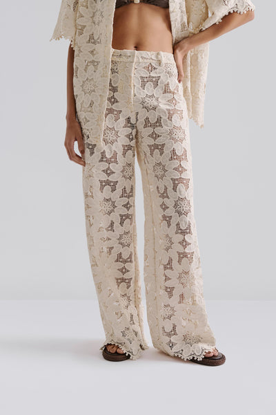 Malina Natalina Guipure Lace Pants