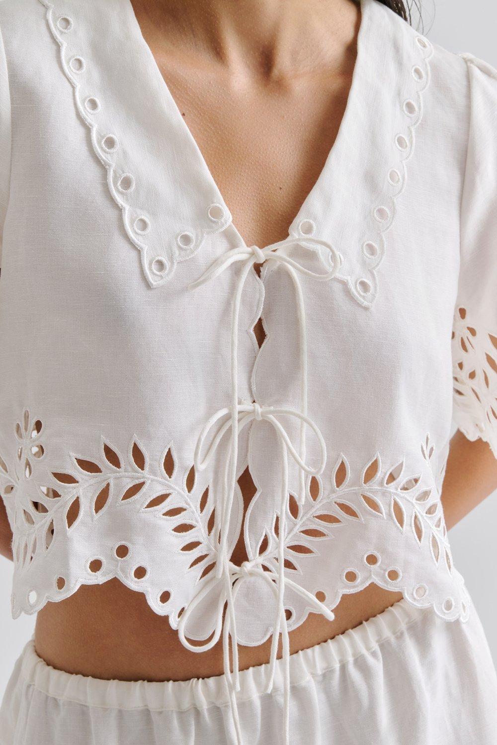 Malina Estela Broderie Anglais Blouse