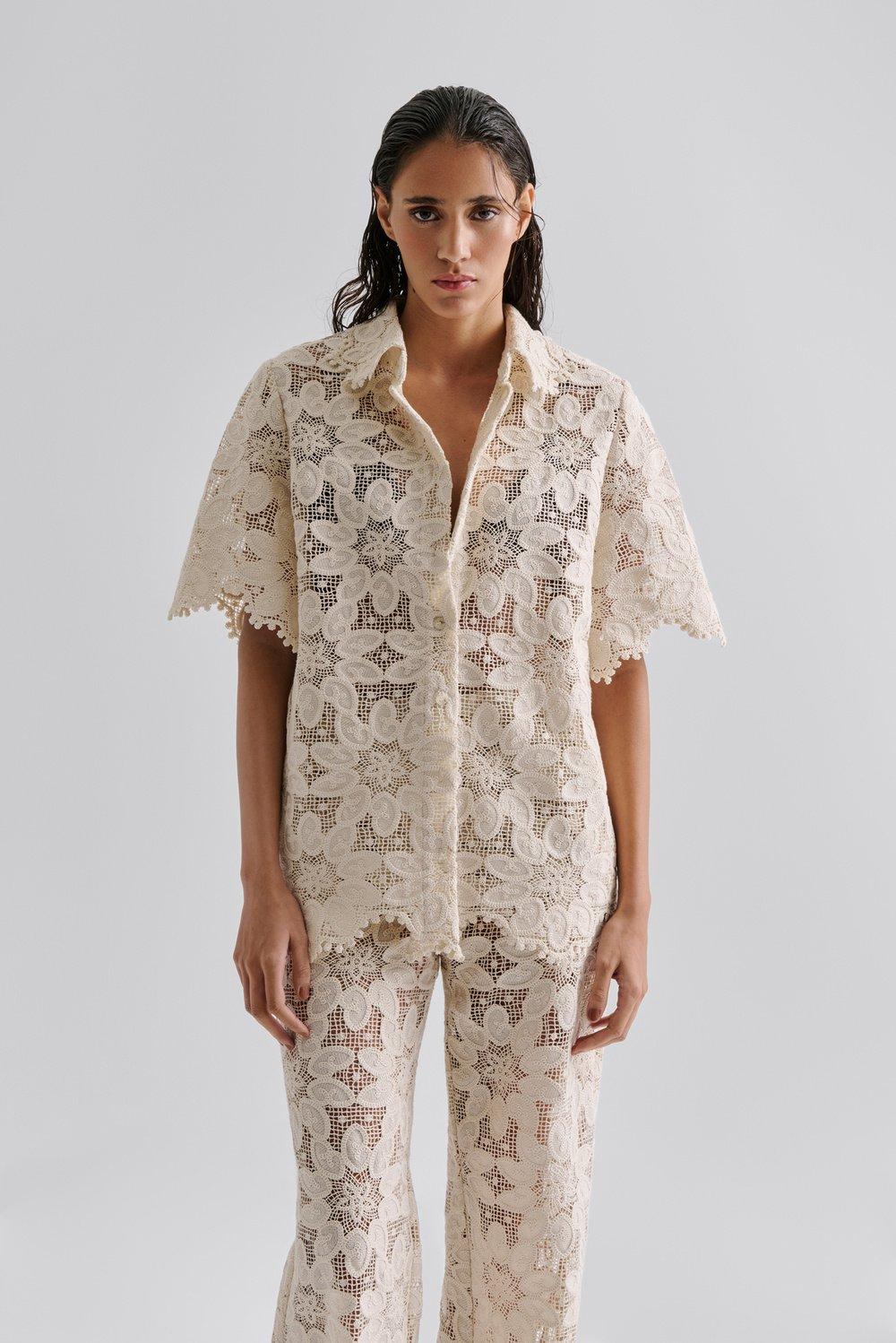 Malina Ari Guipure Lace Shirt