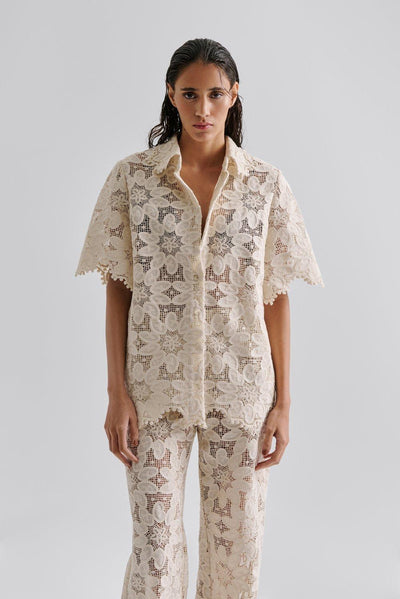 Malina Ari Guipure Lace Shirt