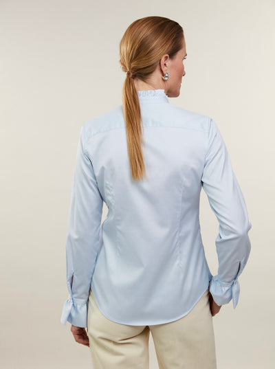Stenströms Darya Blue Frill Blouse