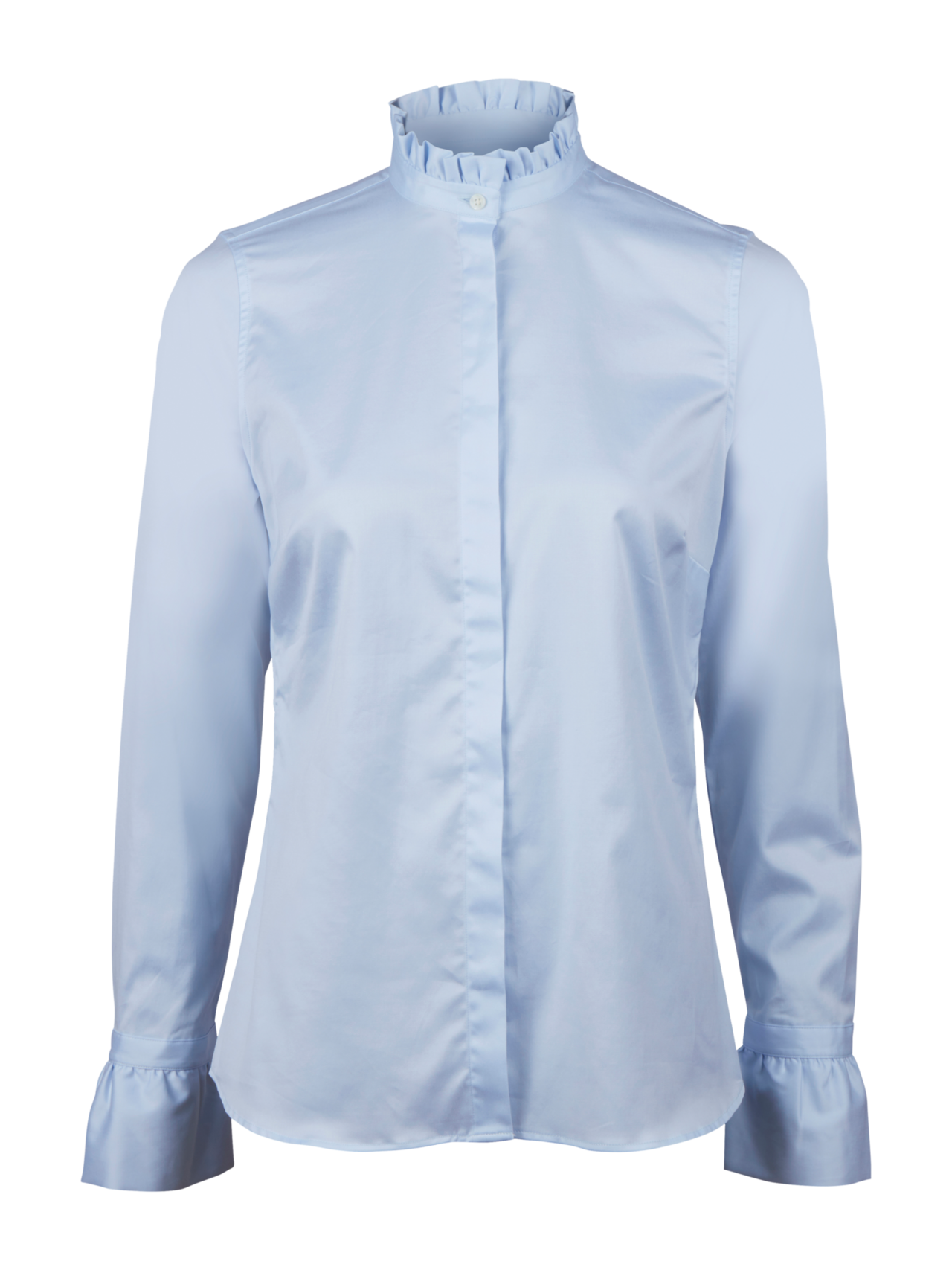 Stenströms Darya Blue Frill Blouse