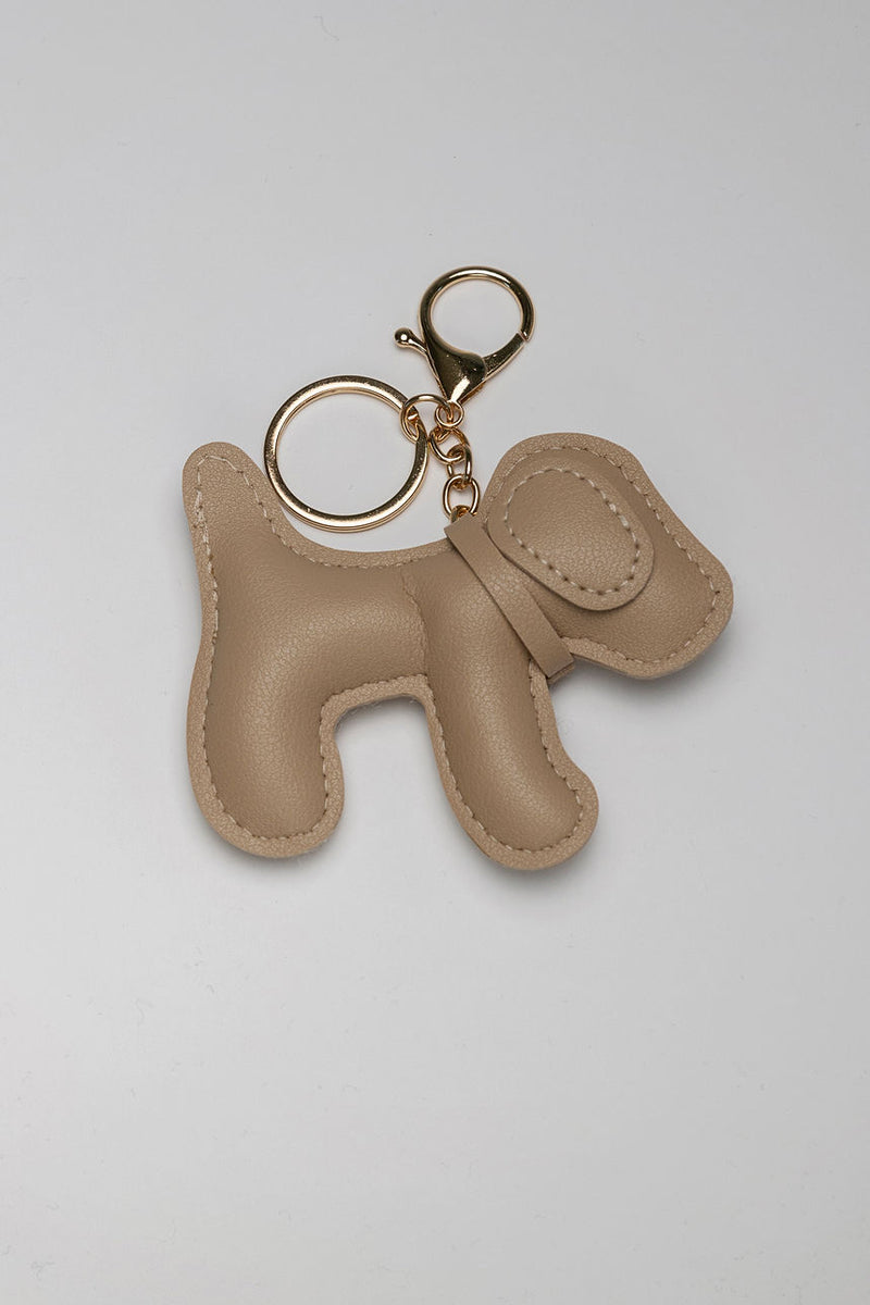 Bow 19 Charm Dog Light Beige