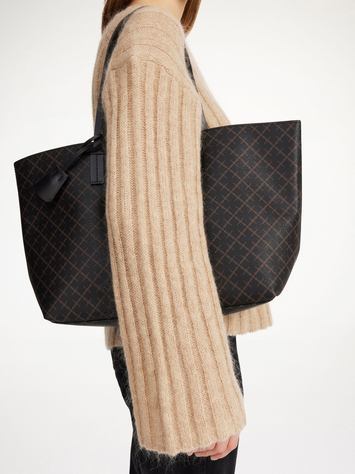 By Malene Birger Abigail Tote Bag Dark Chocolate
