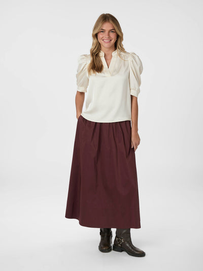 Neo Noir Roella Heavy Blouse Pearl