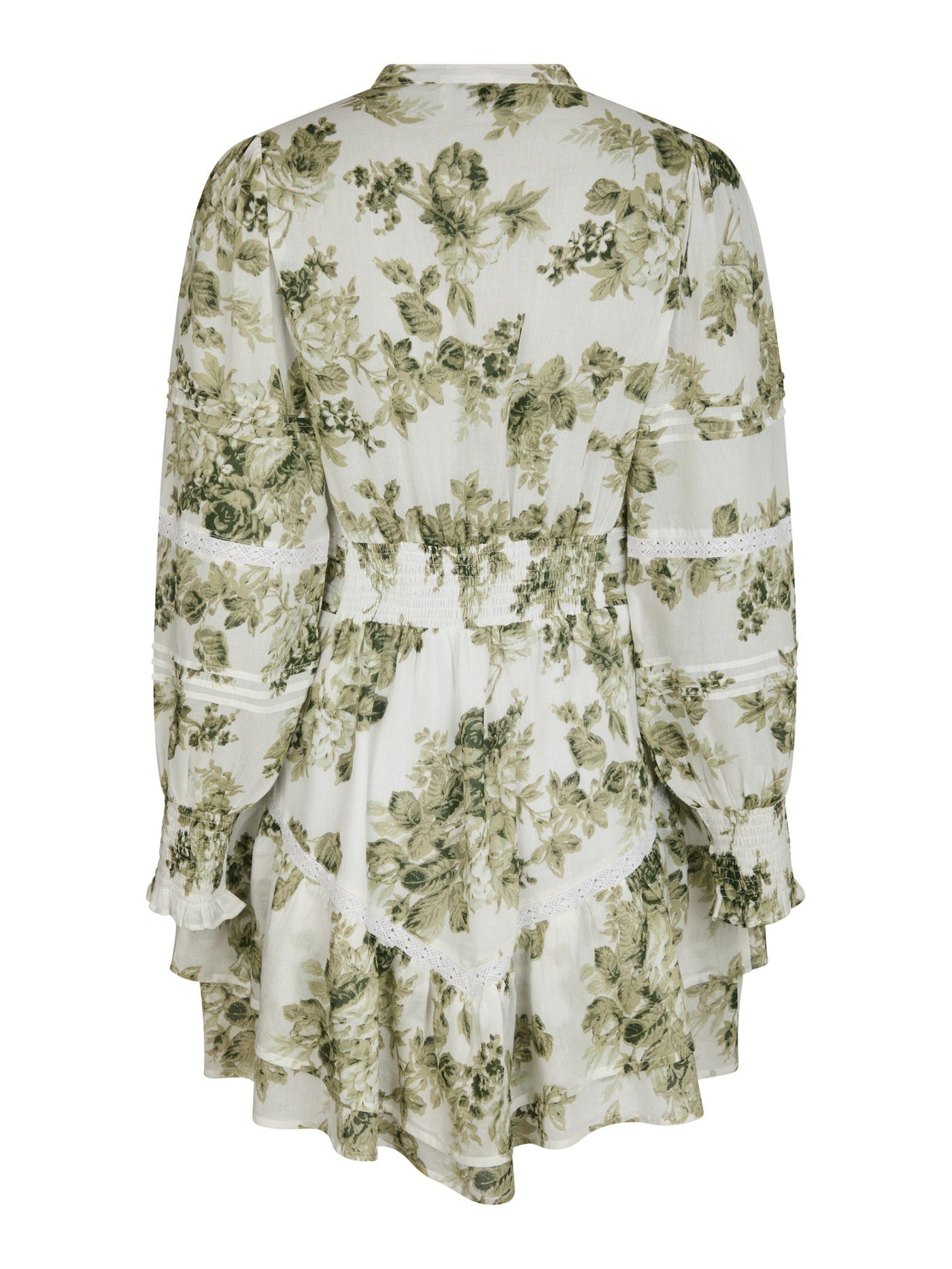 Neo Noir Roberta Flower Dress Saga Green