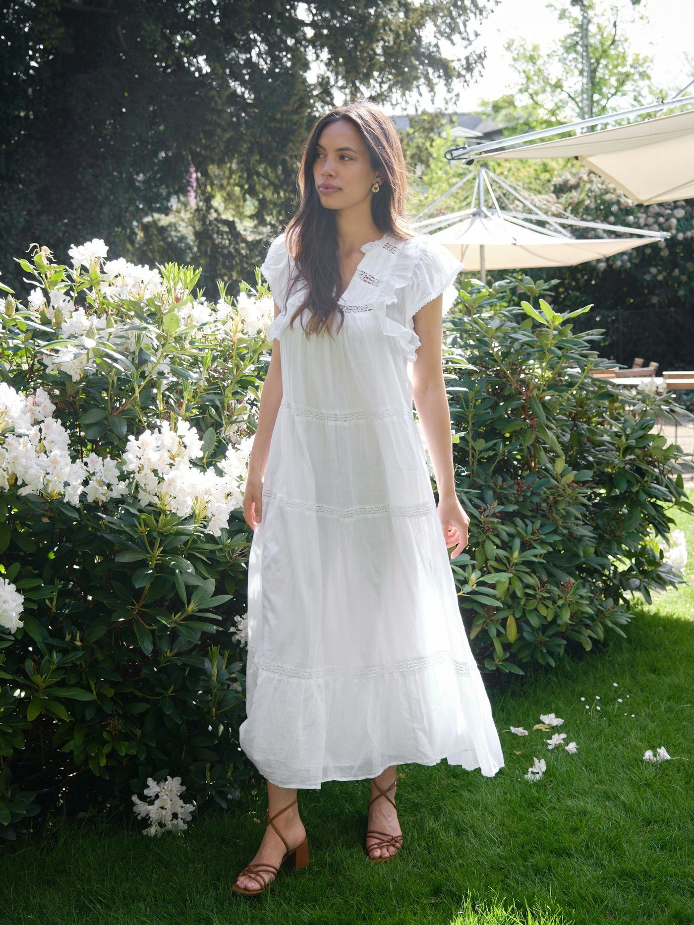 Neo Noir Ankita Voile Dress White
