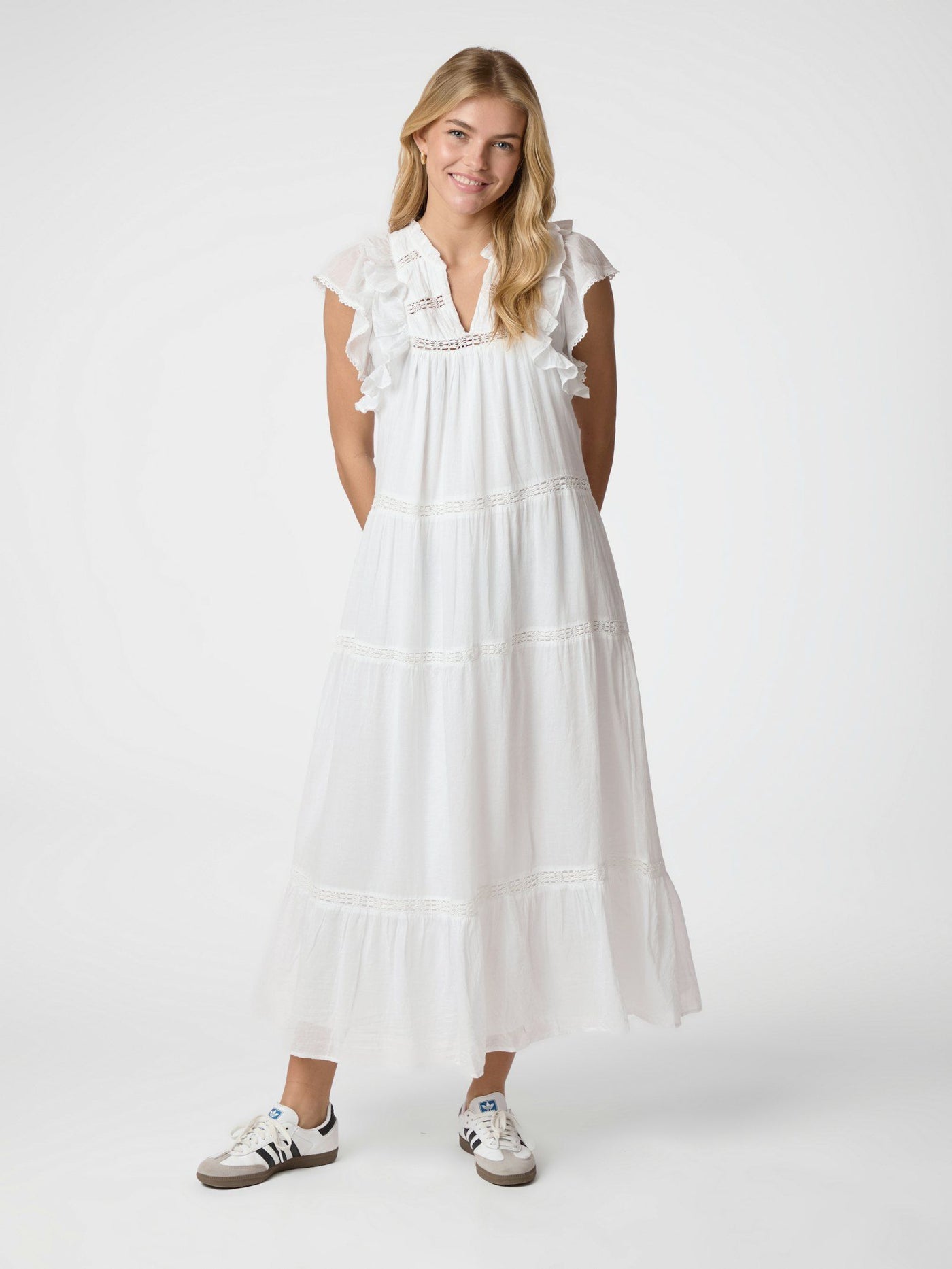 Neo Noir Ankita Voile Dress White