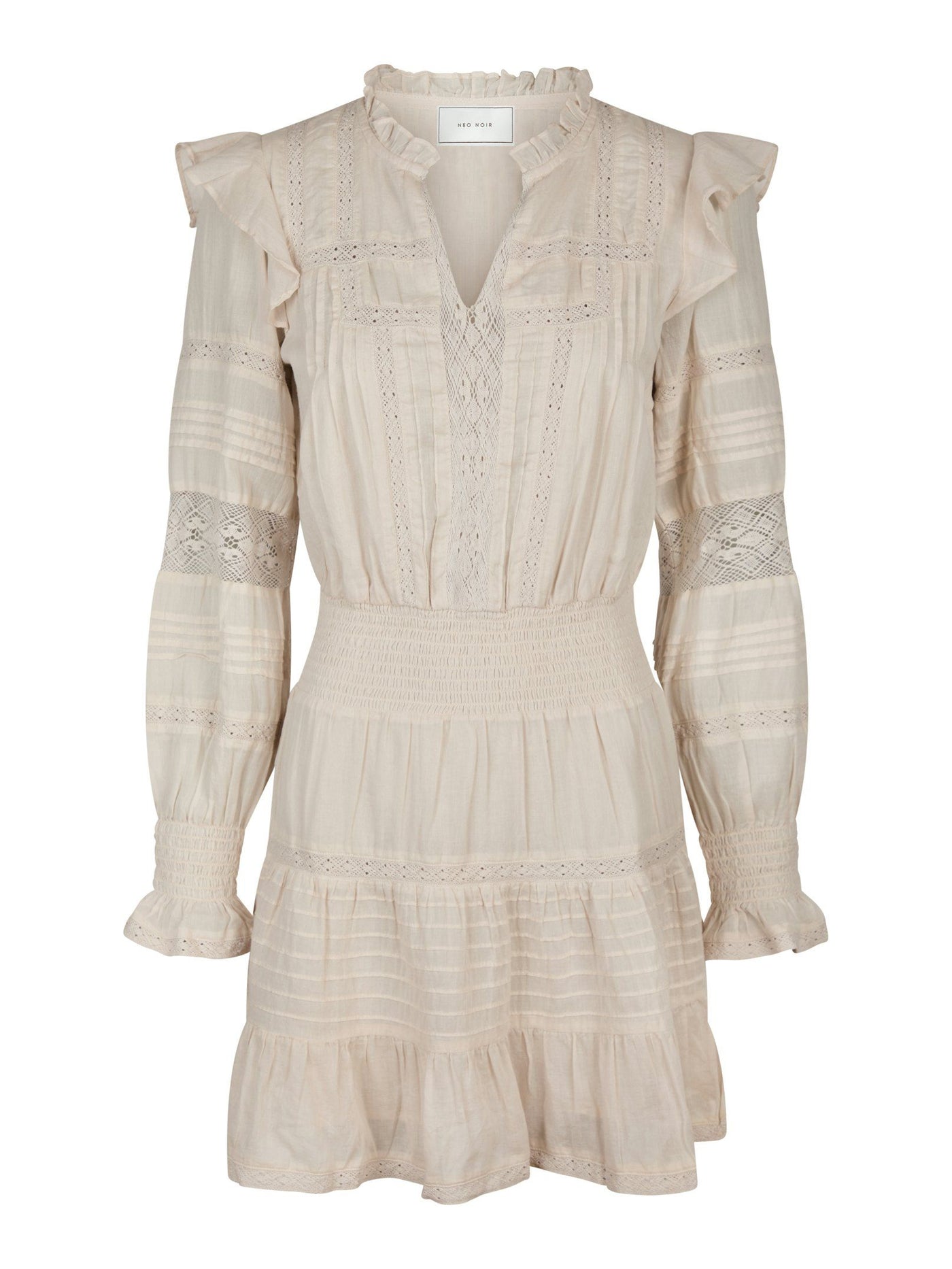 Neo Noir Aran S Voile Dress Ivory