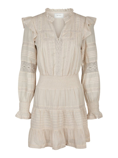 Neo Noir Aran S Voile Dress Ivory