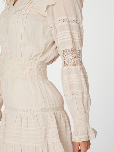 Neo Noir Aran S Voile Dress Ivory