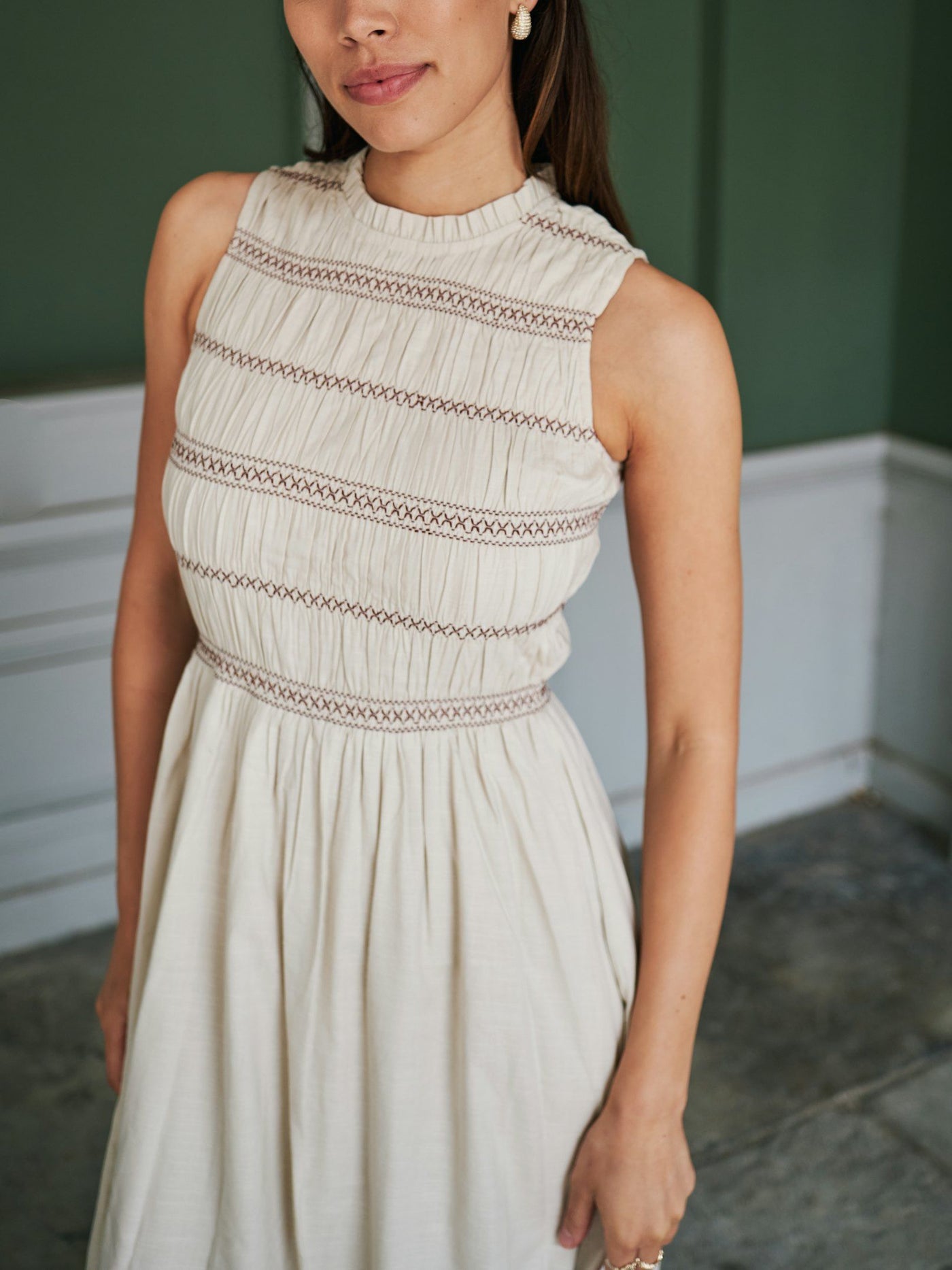 Neo Noir Atika Deco Smock Dress