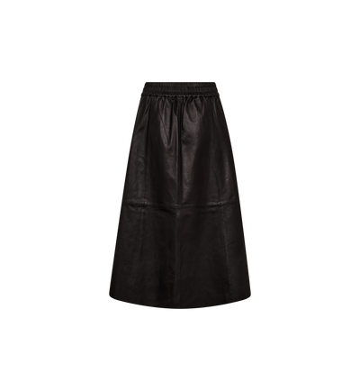 Mos Mosh Deena Leather Skirt black