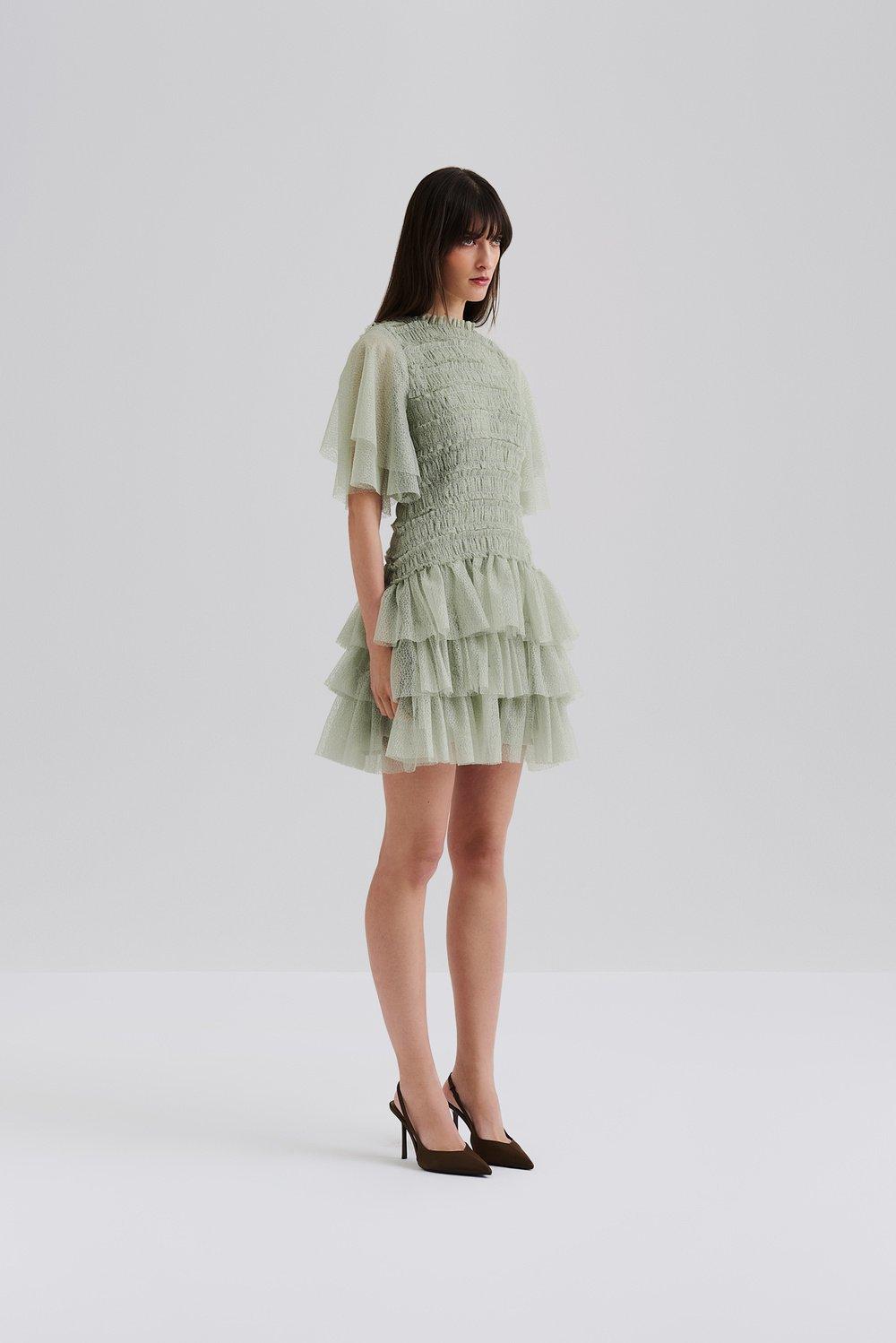 Malina Minnie Mini Dress Sage