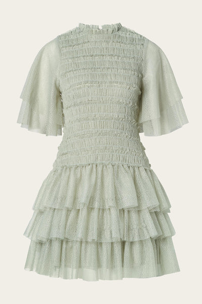 Malina Minnie Mini Dress Sage