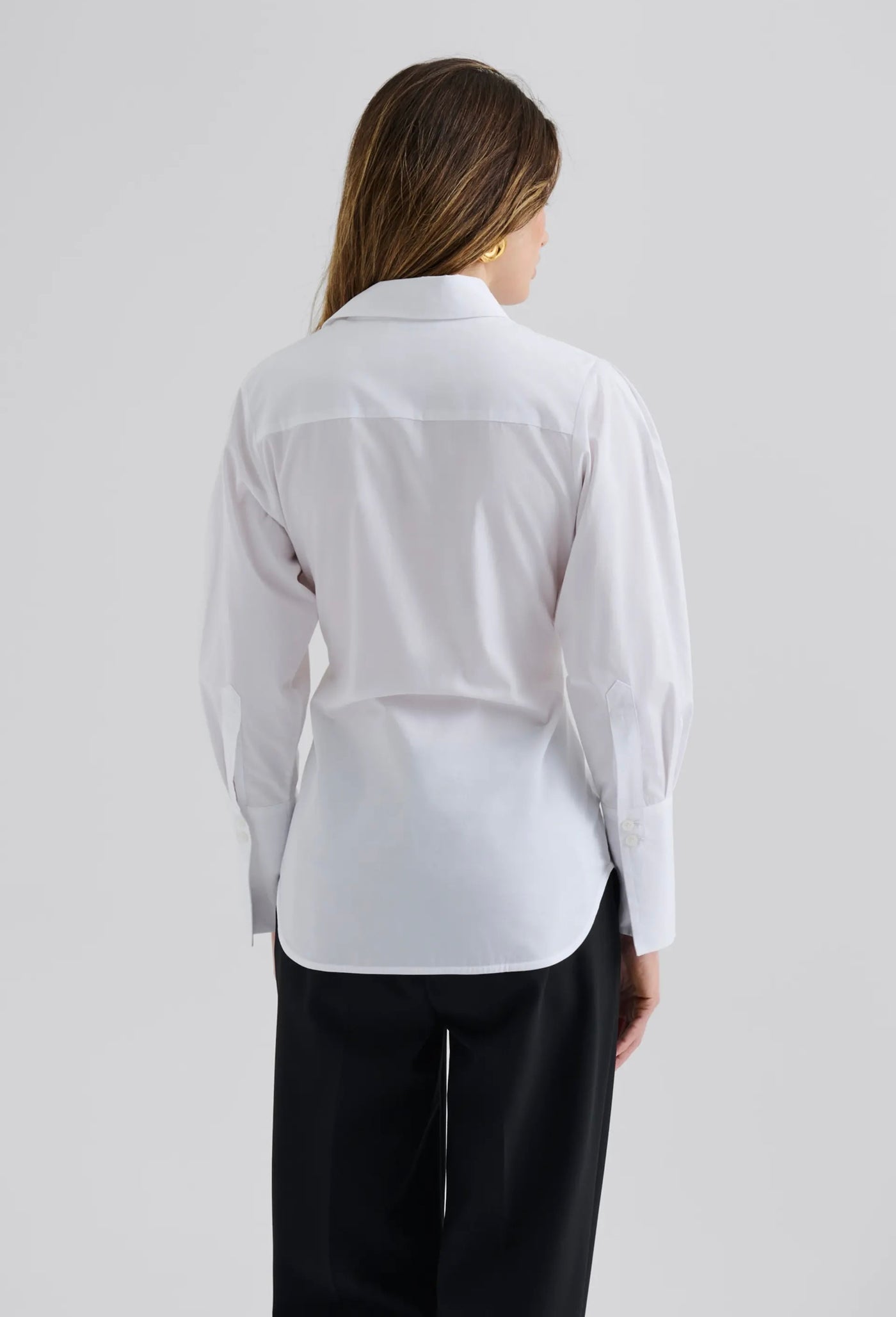 Malina Calisa Fitted Poplin Shirt White