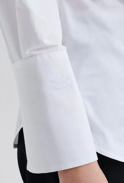 Malina Calisa Fitted Poplin Shirt White