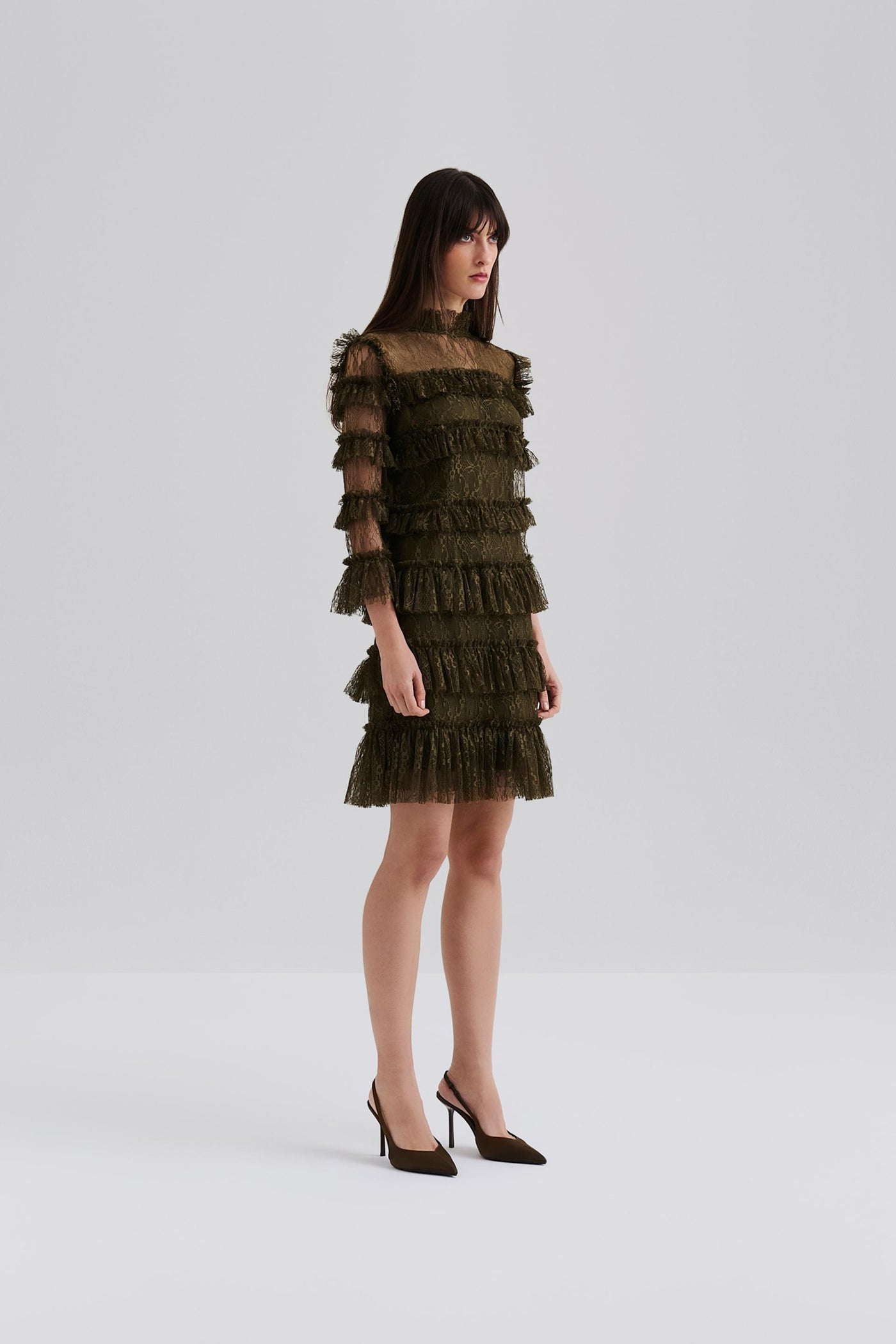 Malina Carmine Dress Olive