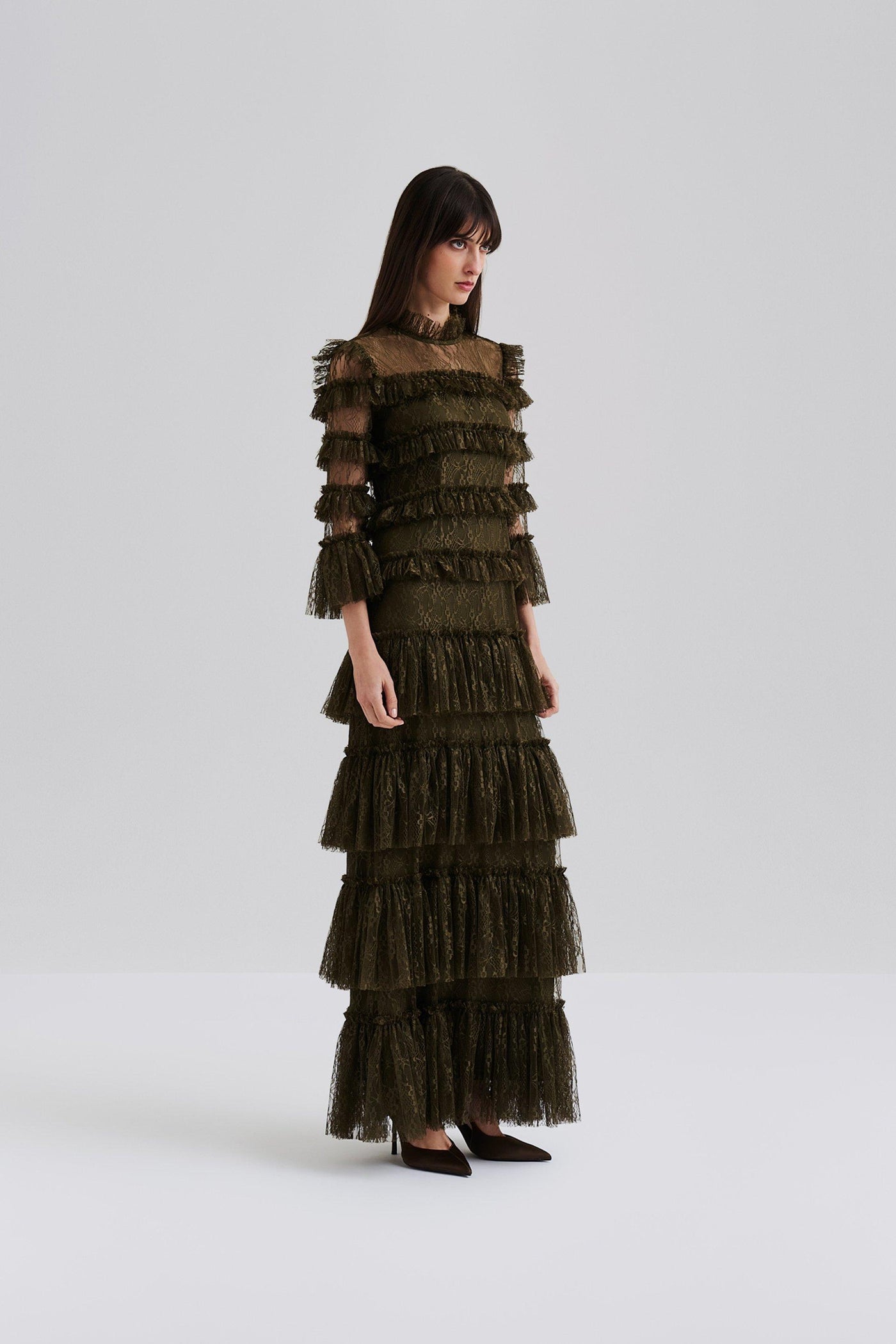 Malina Carmine Maxi Dress Olive