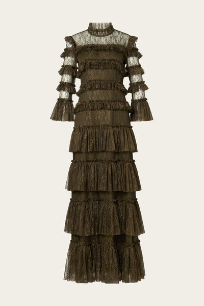Malina Carmine Maxi Dress Olive