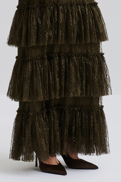 Malina Carmine Maxi Dress Olive