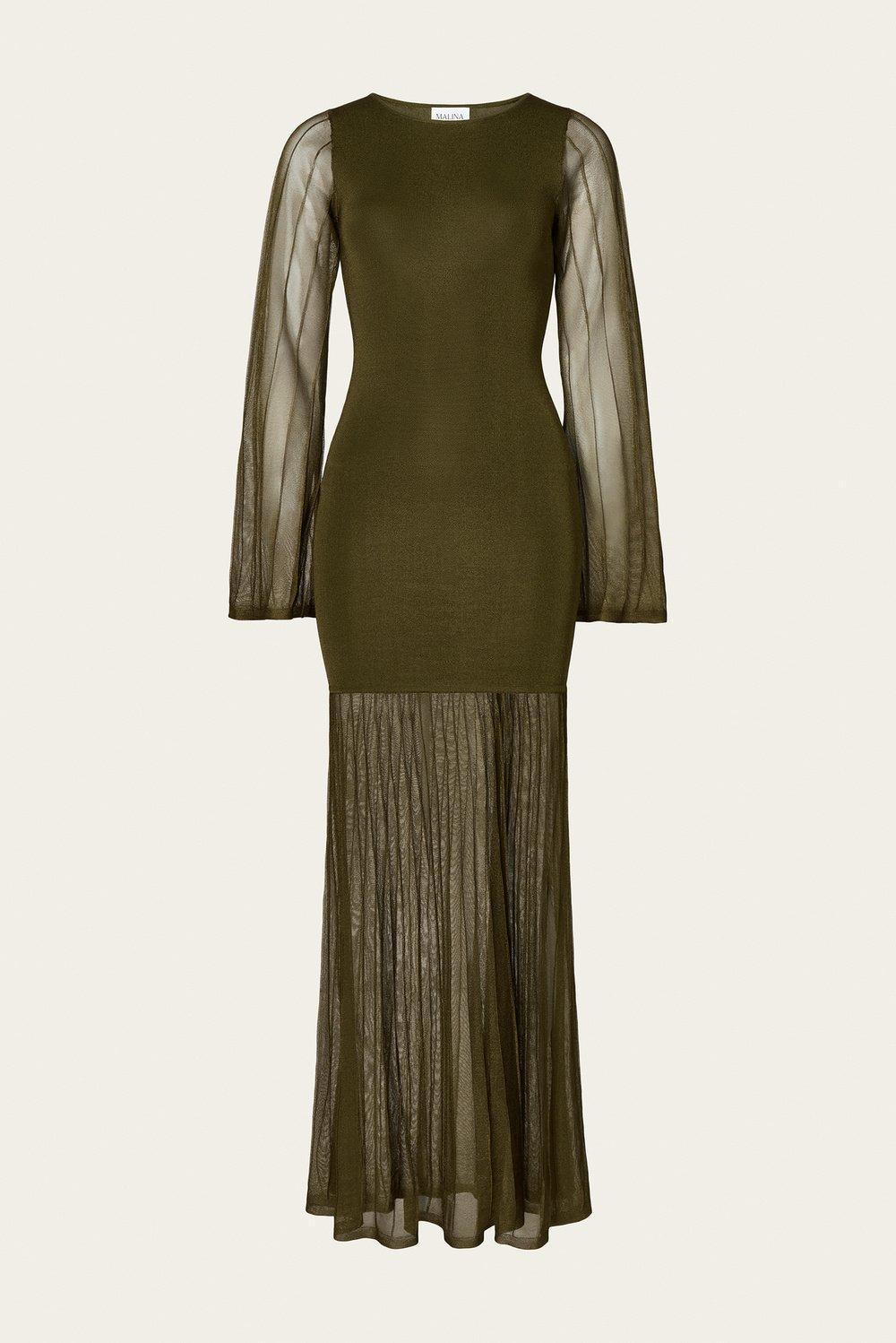 Malina Haisley Maxi Dress Olive