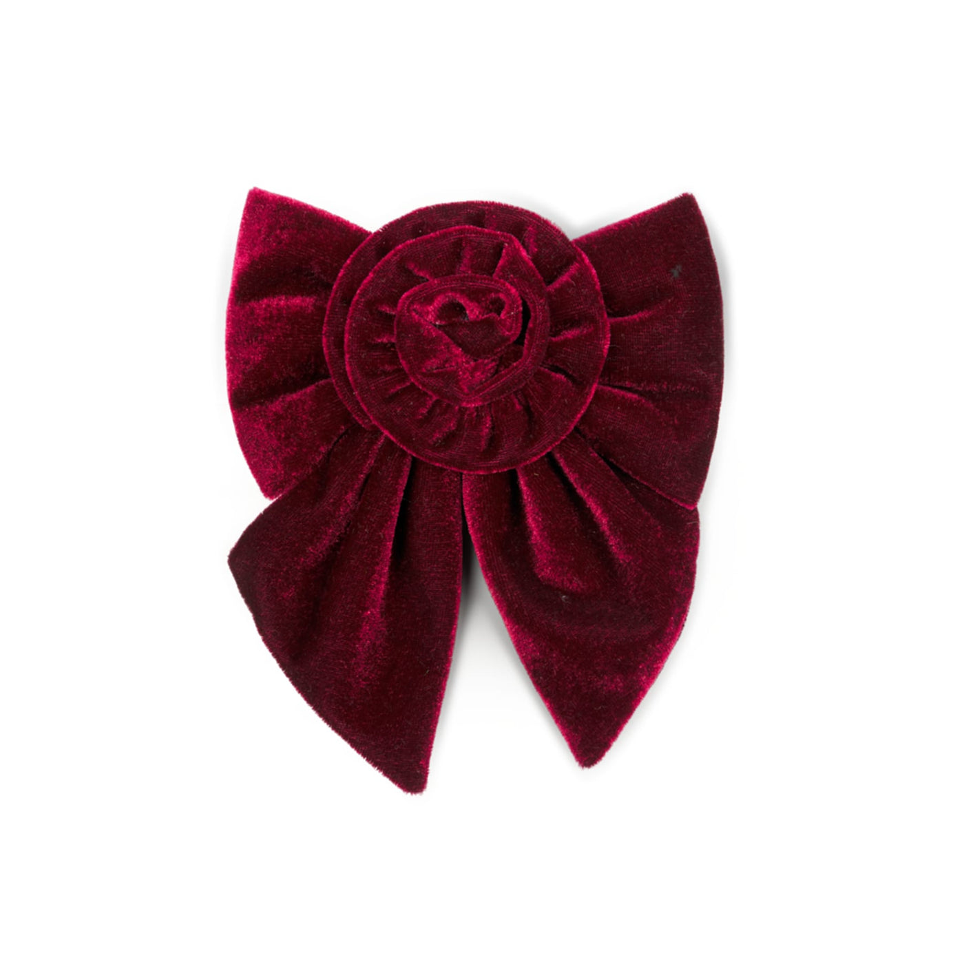 Sui Ava Rosie Velvet Bow bordeaux