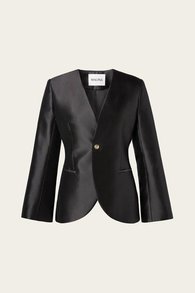 Malina Nori Blazer Fitted Heavy Satin