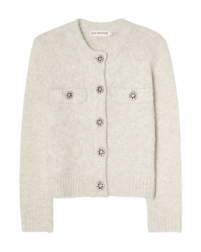 Ida Sjöstedt Julee Cardigan Silver White