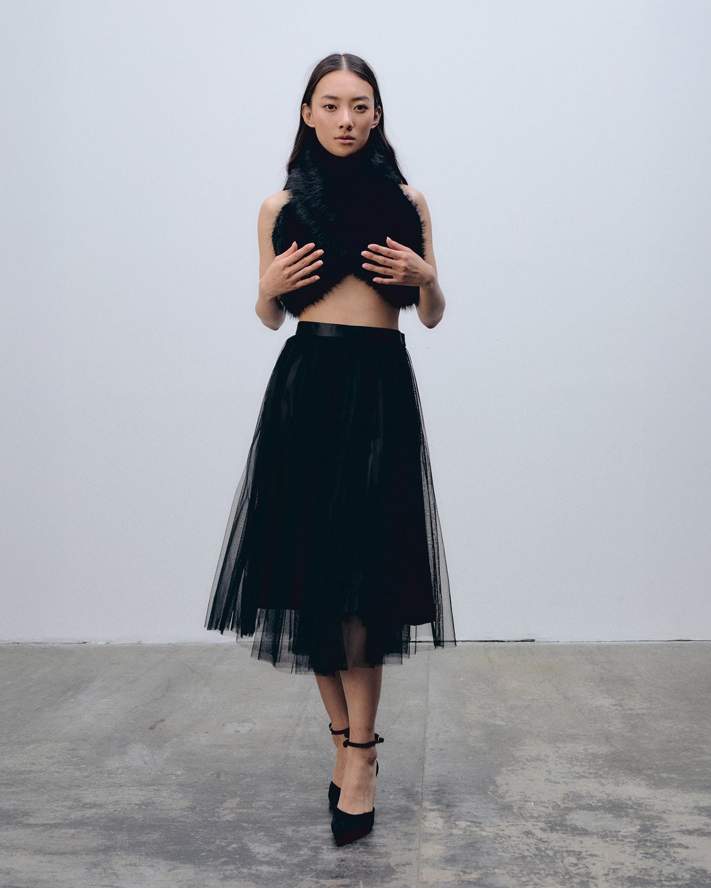 Ida Sjöstedt Lucky Fur Collar Black