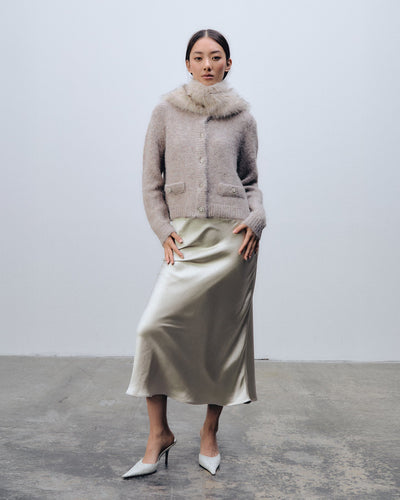 Ida Sjöstedt Lucky Fur Collar Light Beige