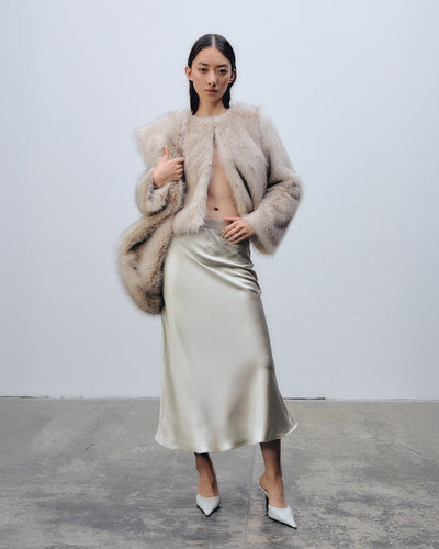 Ida Sjöstedt Lucky Fur Collar Light Beige
