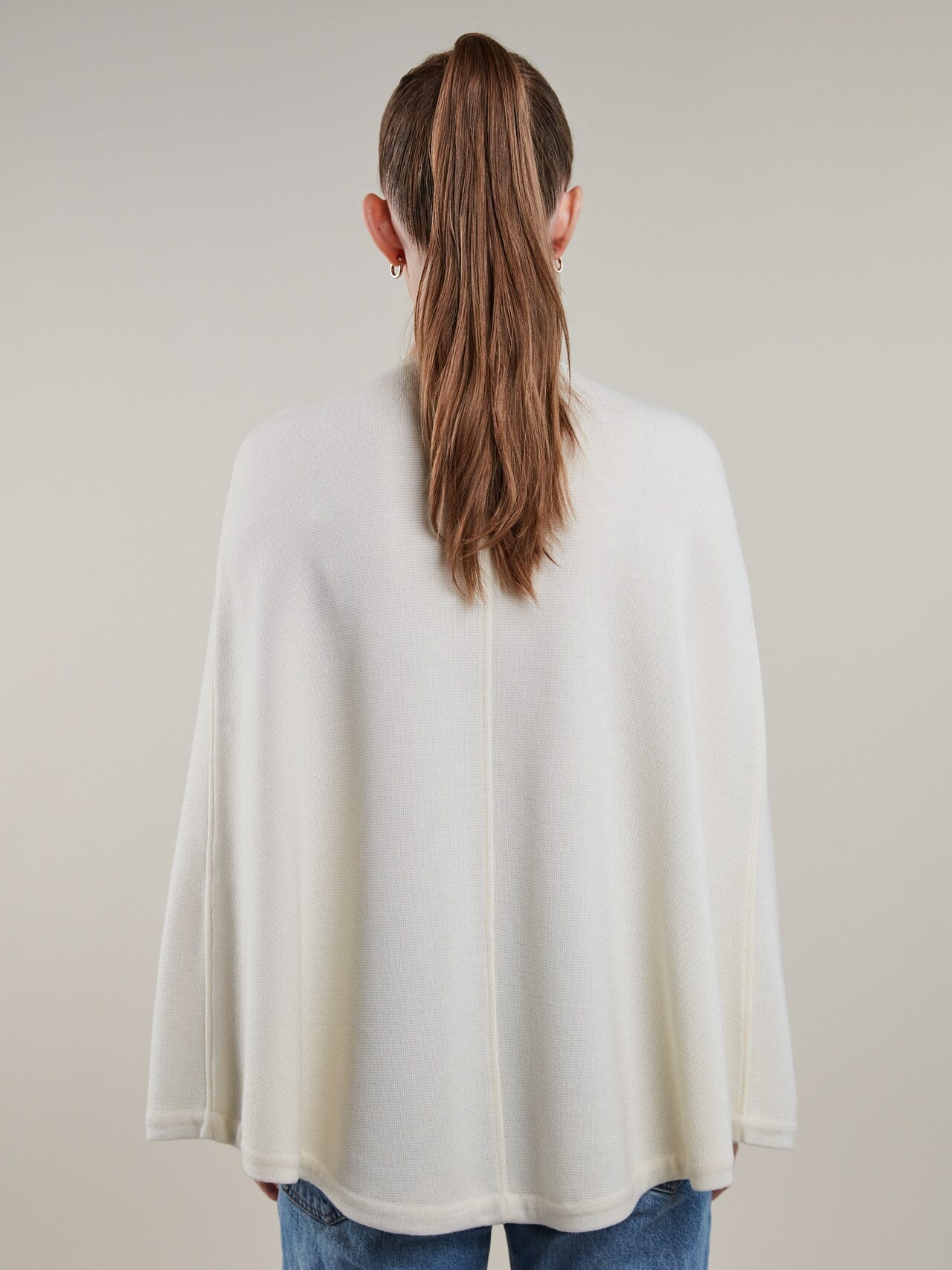Stenströms Mary White Merino Wool Cape
