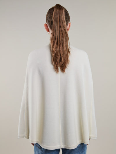 Stenströms Mary White Merino Wool Cape
