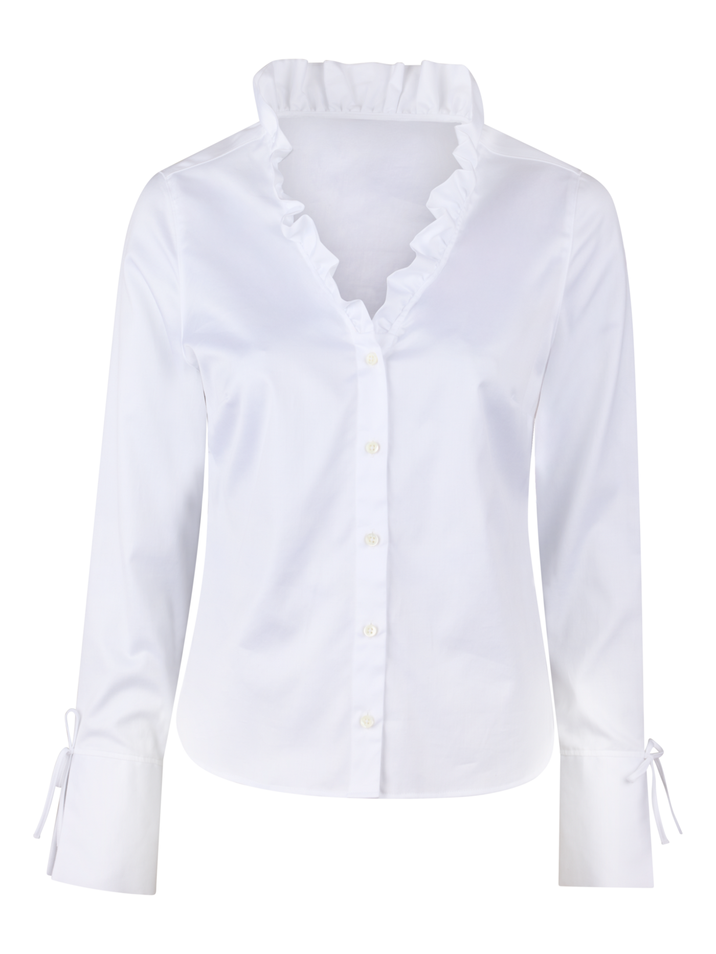 Stenströms Katarina White Frill Blouse