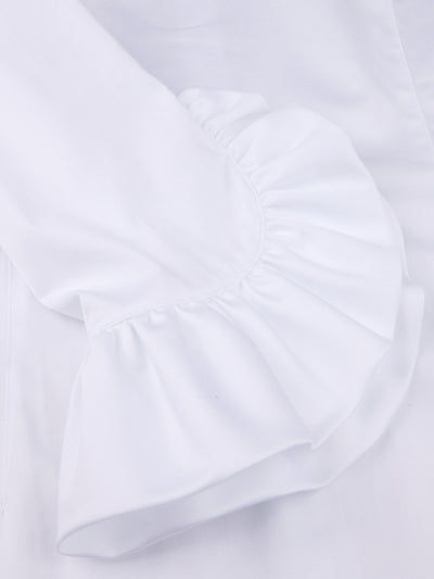 Stenströms Karola White Frill Blouse