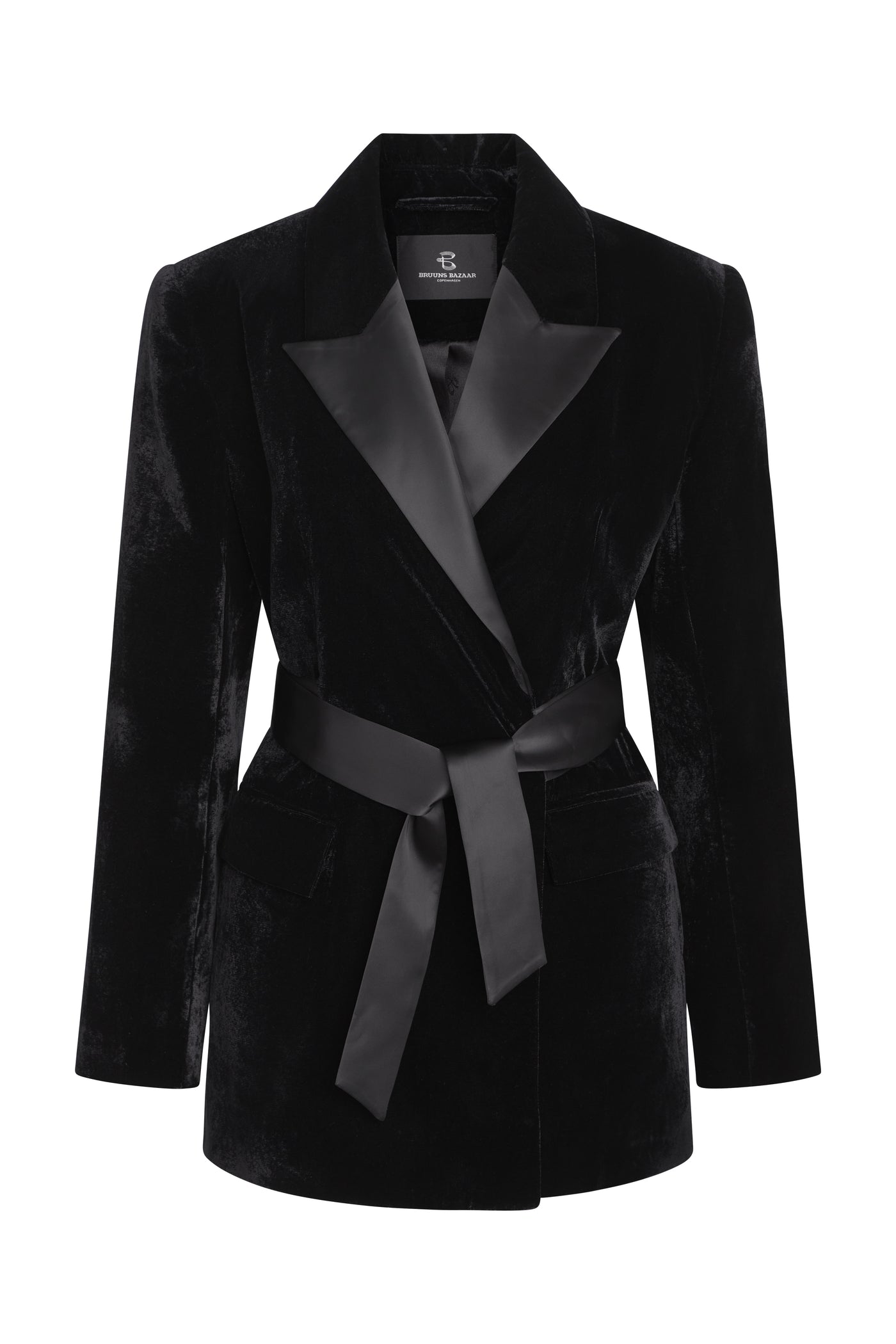 Bruuns Bazaar Dulca Velvet Blazer Black