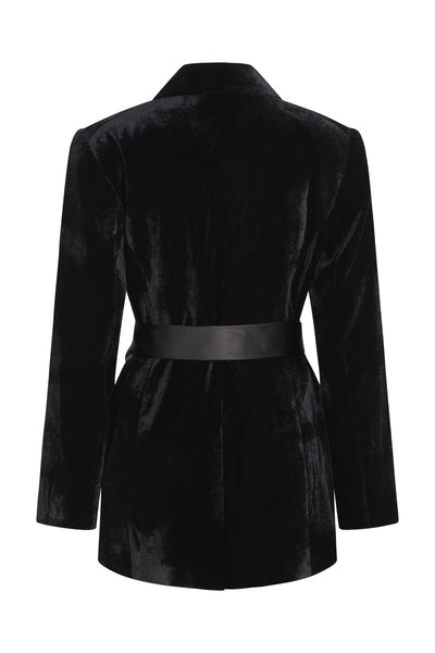 Bruuns Bazaar Dulca Velvet Blazer Black