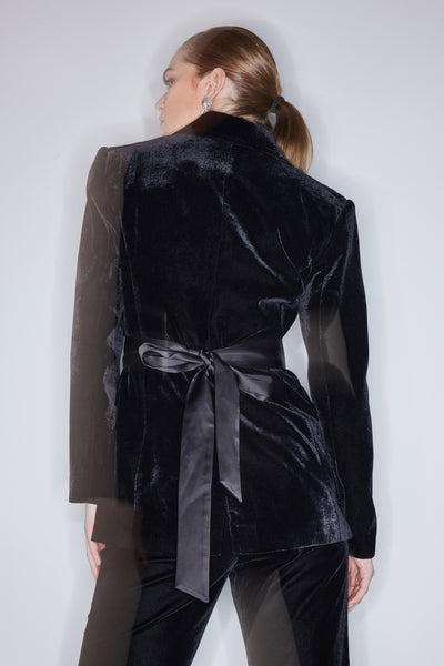 Bruuns Bazaar Dulca Velvet Blazer Black