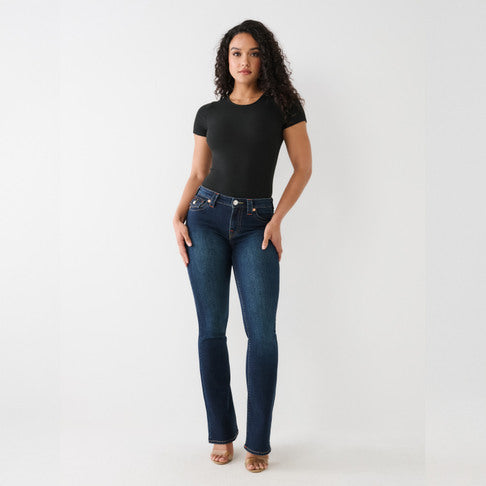 True Religion Becca Mid Rise Bootcut Flap