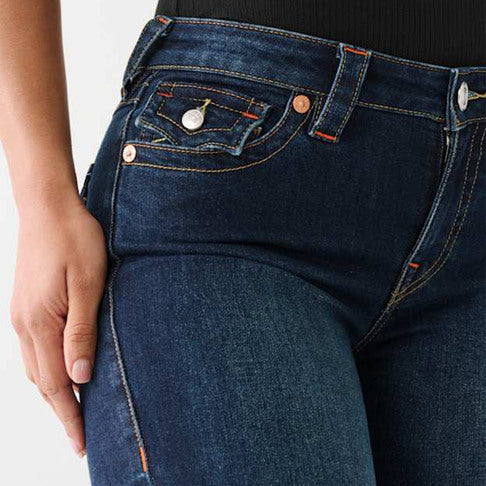 True Religion Becca Mid Rise Bootcut Flap