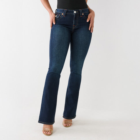 True Religion Becca Mid Rise Bootcut Flap