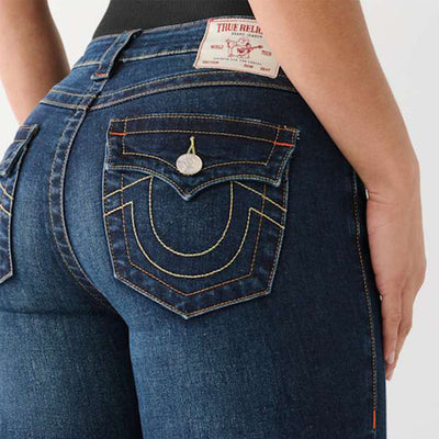 True Religion Becca Mid Rise Bootcut Flap