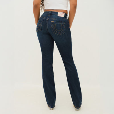 True Religion Billie Mid Rise Straight Indigo