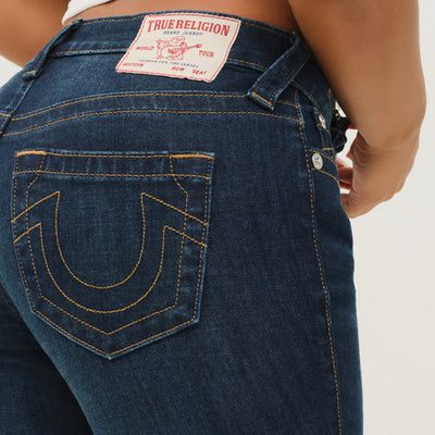 True Religion Billie Mid Rise Straight Indigo