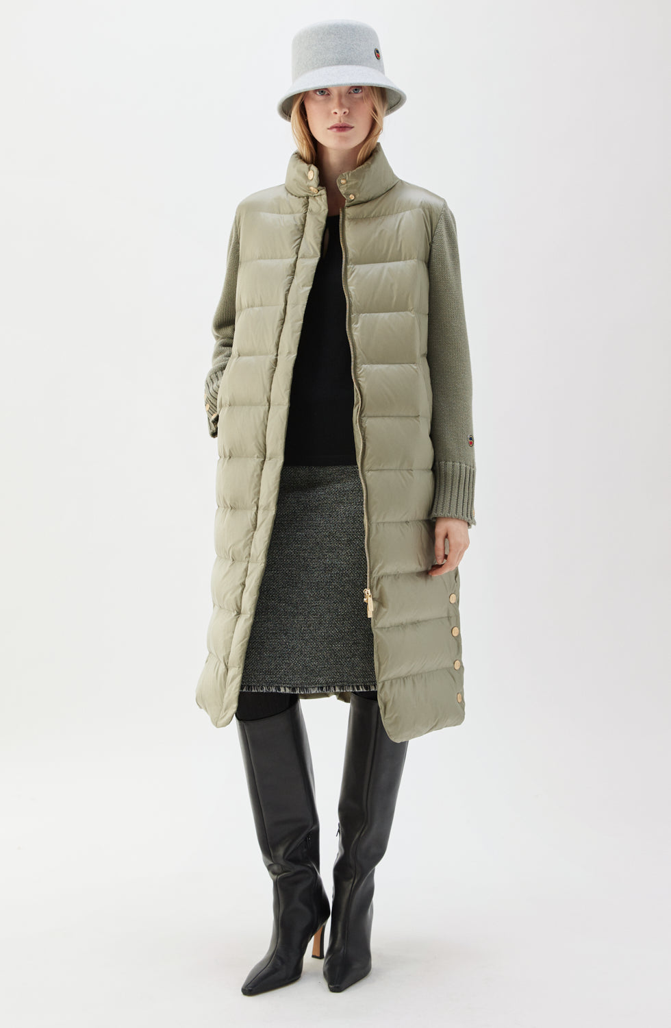 Busnel Celia Down Coat Olive