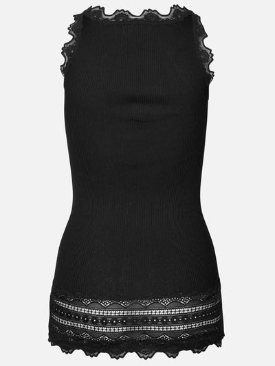 Rosemunde Silk Wide Lace Top black