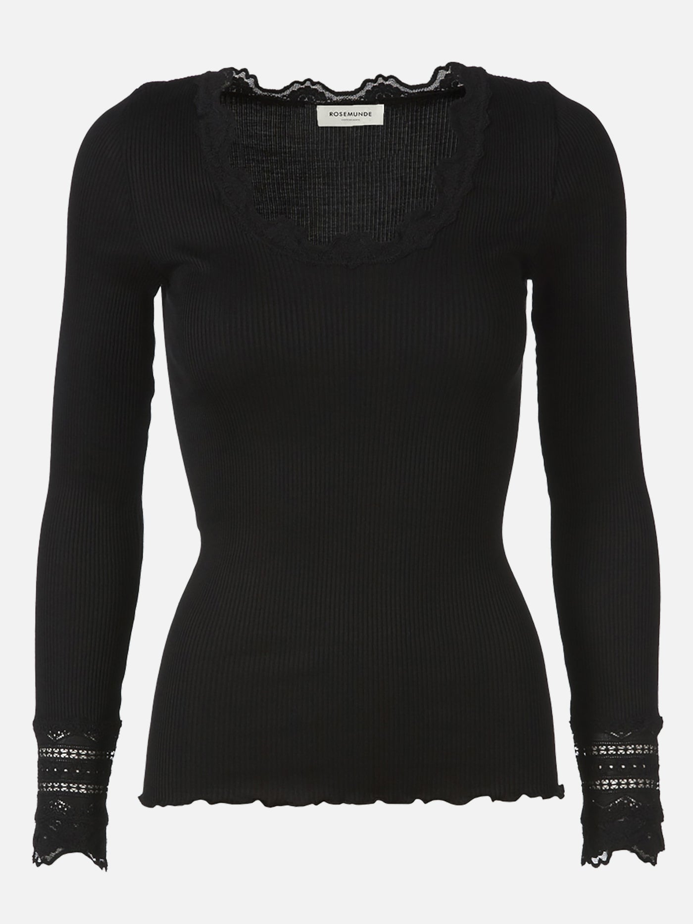 Rosemunde Benita SIlk Blouse O-neck black
